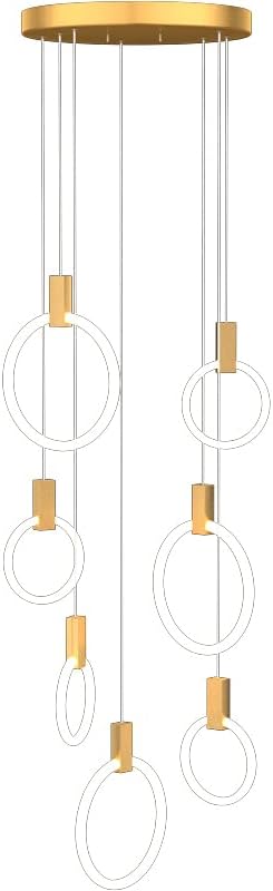Modern Bubble Crystal LED Pendant Light with Aluminum Body and Remote Control Dimming