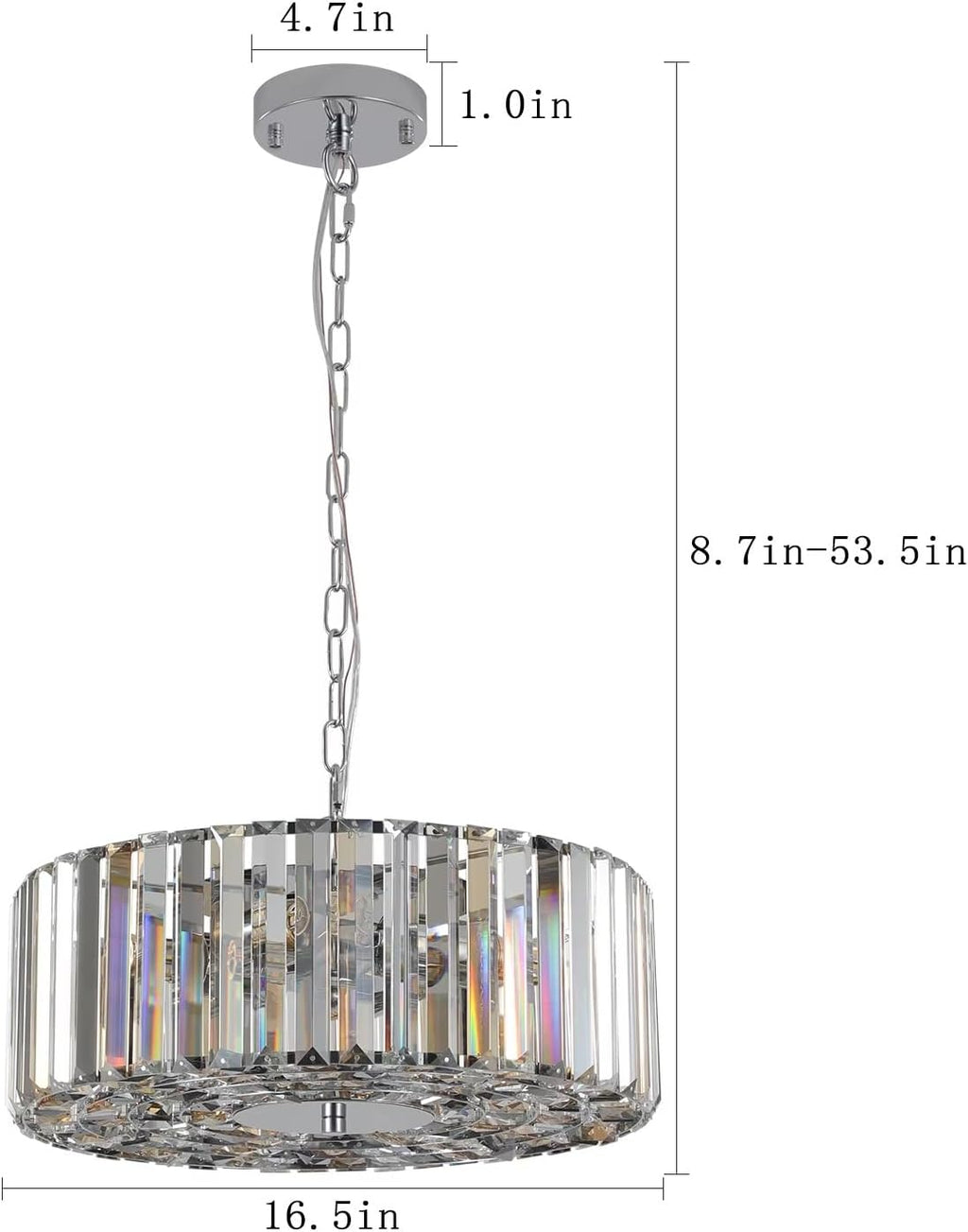 Luxury K9 Crystal Chandelier with Sand Gold and Black Metal Frame