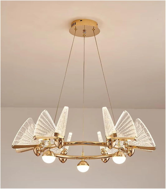 Modern Luxury LED Ceiling Chandelier with Adjustable Height and Energy Efficient Lighting
