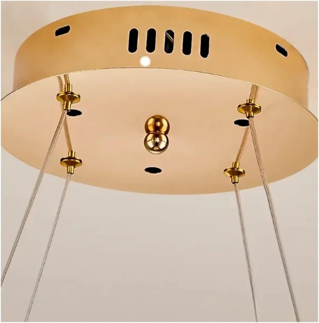Modern Luxury LED Ceiling Chandelier with Adjustable Height and Energy Efficient Lighting