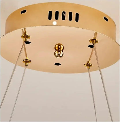 Modern Luxury LED Ceiling Chandelier with Adjustable Height and Energy Efficient Lighting