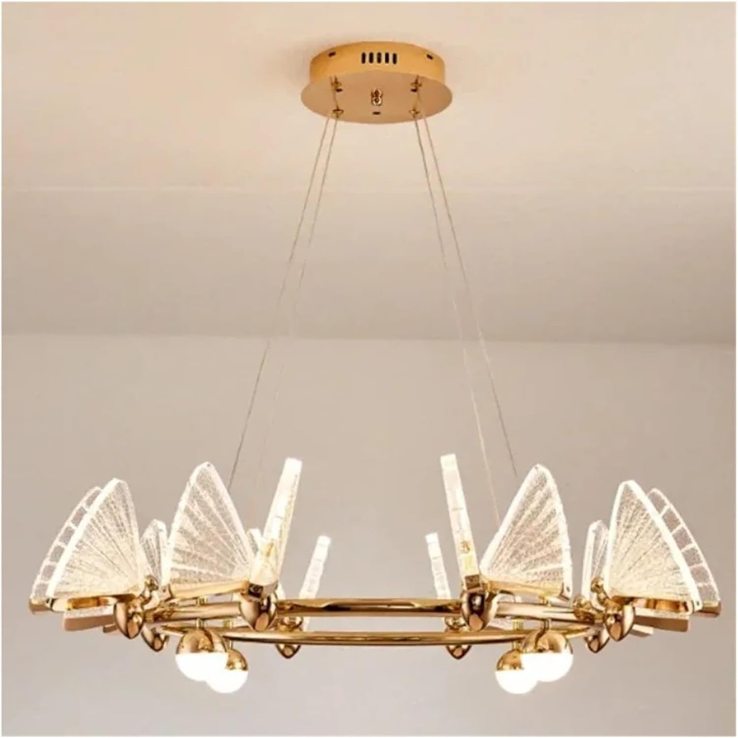 Modern Luxury LED Ceiling Chandelier with Adjustable Height and Energy Efficient Lighting