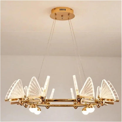 Modern Luxury LED Ceiling Chandelier with Adjustable Height and Energy Efficient Lighting