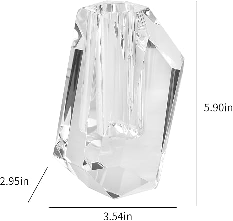 ✨💎 Crystal Faceted Decorative Centerpiece Ornament |Sparkling Home Decor Accent ✨🌿