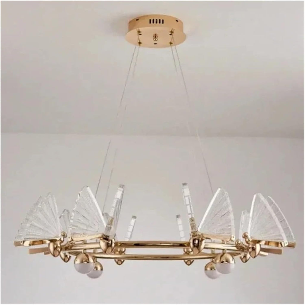 Modern Luxury LED Ceiling Chandelier with Adjustable Height and Energy Efficient Lighting
