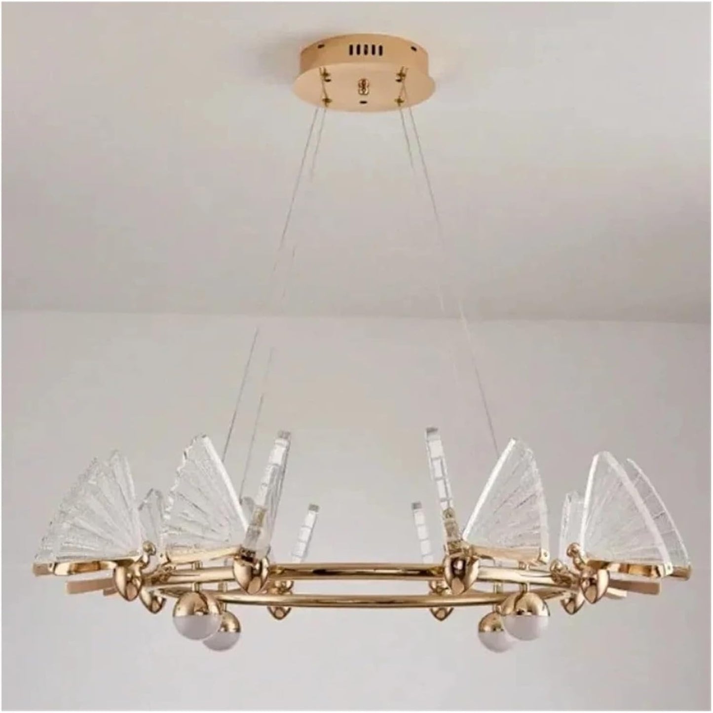 Modern Luxury LED Ceiling Chandelier with Adjustable Height and Energy Efficient Lighting