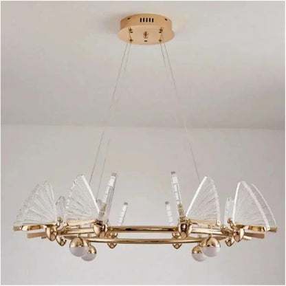 Modern Luxury LED Ceiling Chandelier with Adjustable Height and Energy Efficient Lighting