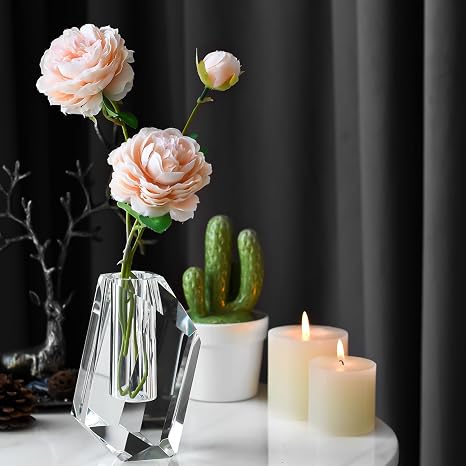 ✨💎 Crystal Faceted Decorative Centerpiece Ornament |Sparkling Home Decor Accent ✨🌿