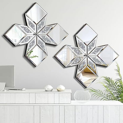 💎 Crushed Diamond Wall Decor ✨ | Luxury Sparkle Decorative Panel 🏡💫