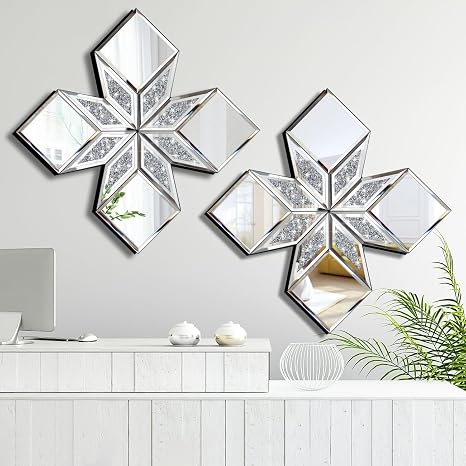 💎 Crushed Diamond Wall Decor ✨ | Luxury Sparkle Decorative Panel 🏡💫