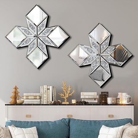 💎 Crushed Diamond Wall Decor ✨ | Luxury Sparkle Decorative Panel 🏡💫