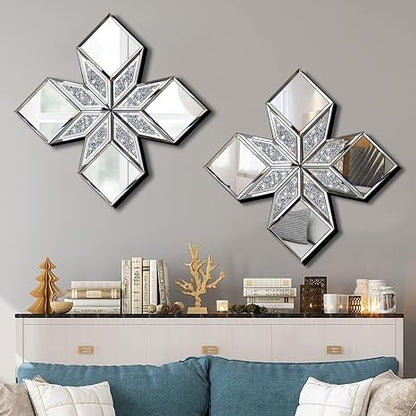 💎 Crushed Diamond Wall Decor ✨ | Luxury Sparkle Decorative Panel 🏡💫
