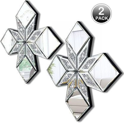 💎 Crushed Diamond Wall Decor ✨ | Luxury Sparkle Decorative Panel 🏡💫