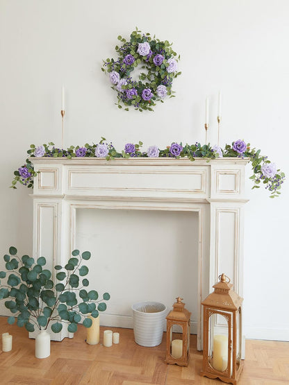 🌿 Artificial Eucalyptus & Gypsophila Bouquet 💐✨ | Realistic Faux Greenery Home Decor 🏡💫